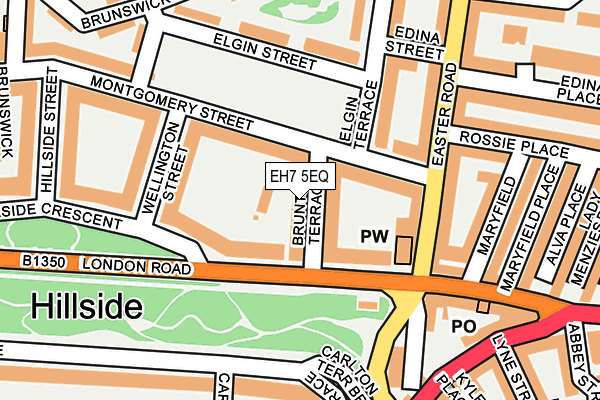 EH7 5EQ map - OS OpenMap – Local (Ordnance Survey)