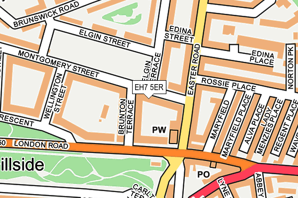 EH7 5ER map - OS OpenMap – Local (Ordnance Survey)