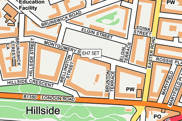 EH7 5ET map - OS OpenMap – Local (Ordnance Survey)