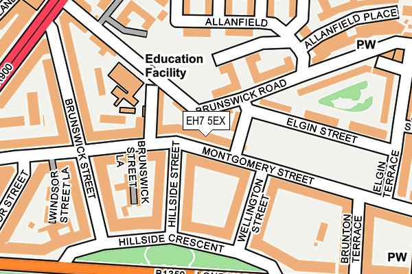 EH7 5EX map - OS OpenMap – Local (Ordnance Survey)