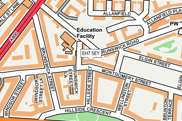 EH7 5EY map - OS OpenMap – Local (Ordnance Survey)