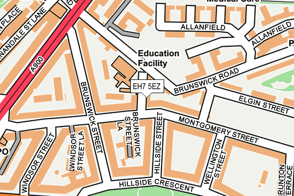 EH7 5EZ map - OS OpenMap – Local (Ordnance Survey)