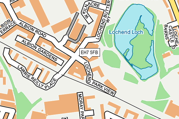 EH7 5FB map - OS OpenMap – Local (Ordnance Survey)