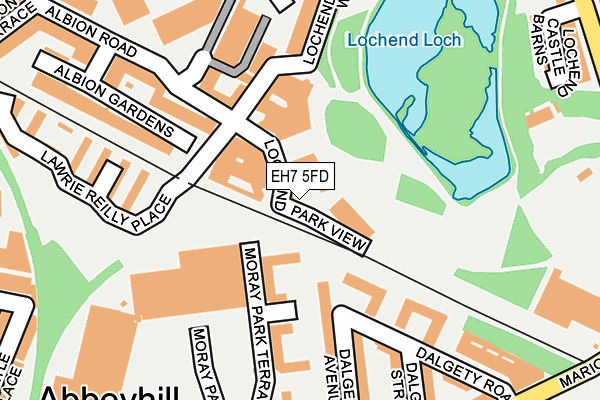 EH7 5FD map - OS OpenMap – Local (Ordnance Survey)