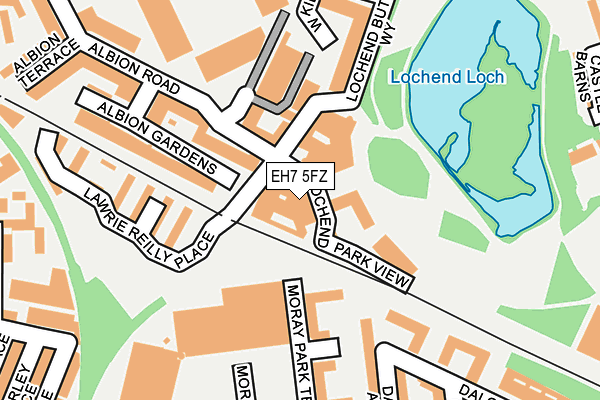 EH7 5FZ map - OS OpenMap – Local (Ordnance Survey)