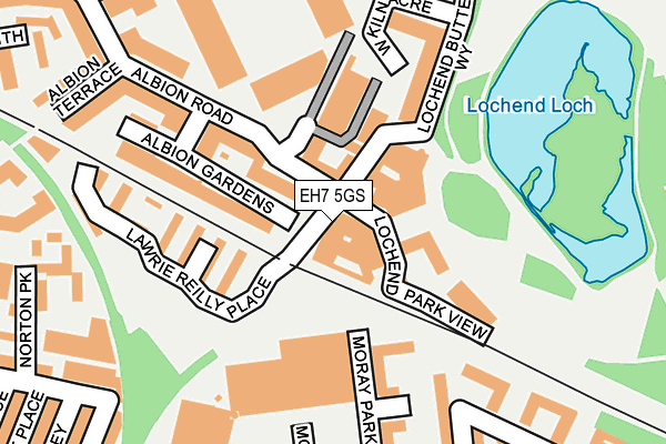 EH7 5GS map - OS OpenMap – Local (Ordnance Survey)