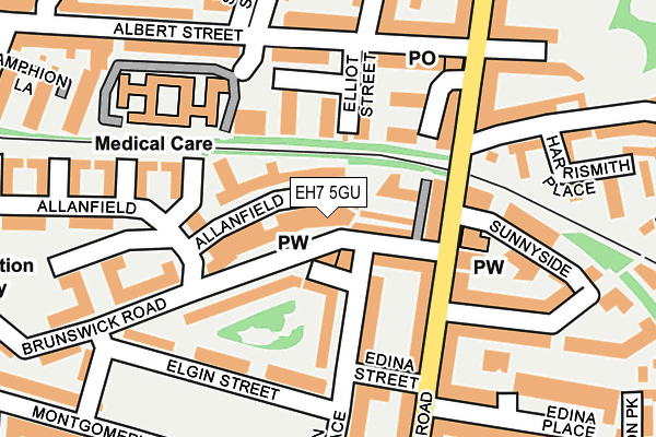 EH7 5GU map - OS OpenMap – Local (Ordnance Survey)