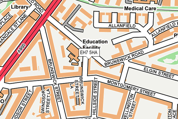EH7 5HA map - OS OpenMap – Local (Ordnance Survey)