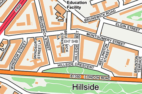 EH7 5HB map - OS OpenMap – Local (Ordnance Survey)