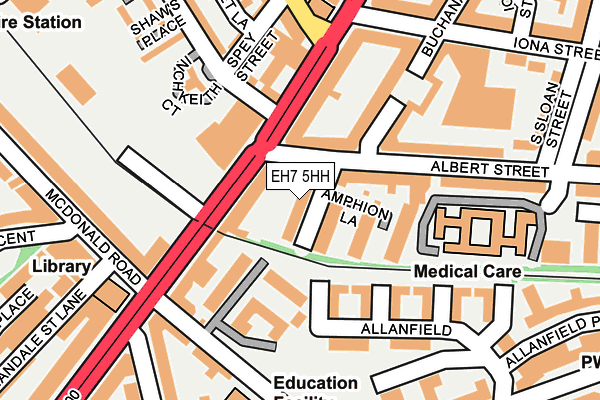 EH7 5HH map - OS OpenMap – Local (Ordnance Survey)