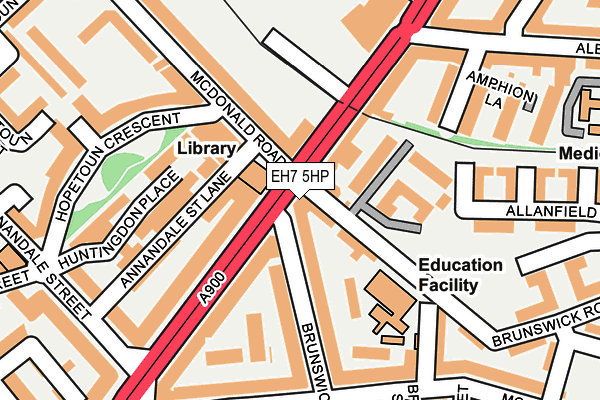 EH7 5HP map - OS OpenMap – Local (Ordnance Survey)