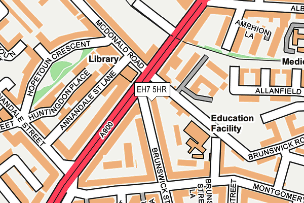 EH7 5HR map - OS OpenMap – Local (Ordnance Survey)