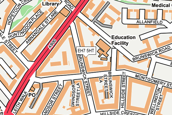 EH7 5HT map - OS OpenMap – Local (Ordnance Survey)