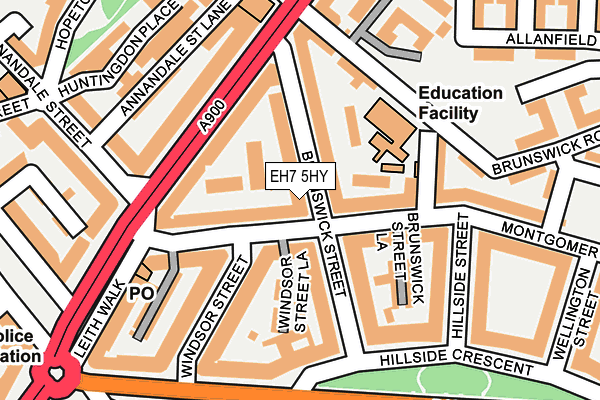 EH7 5HY map - OS OpenMap – Local (Ordnance Survey)