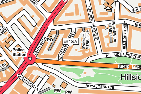 EH7 5LA map - OS OpenMap – Local (Ordnance Survey)