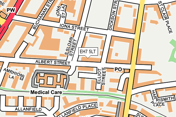 EH7 5LT map - OS OpenMap – Local (Ordnance Survey)