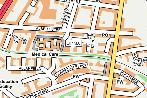 EH7 5LU map - OS OpenMap – Local (Ordnance Survey)