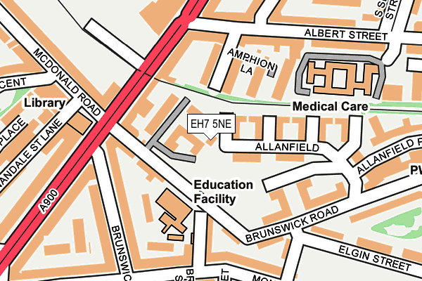 EH7 5NE map - OS OpenMap – Local (Ordnance Survey)