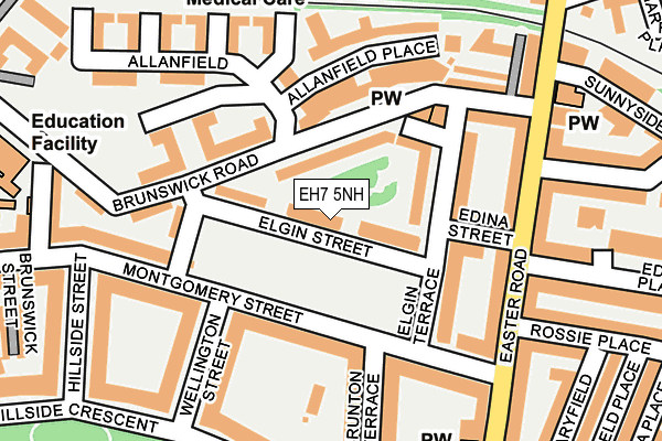 EH7 5NH map - OS OpenMap – Local (Ordnance Survey)