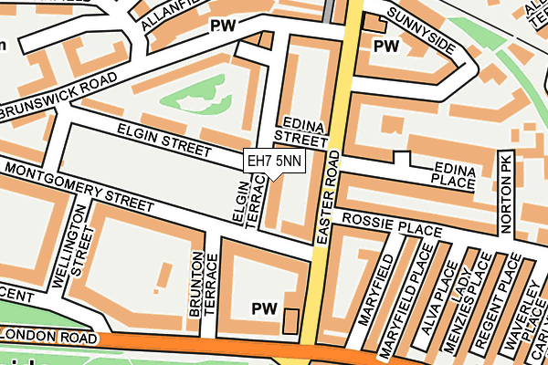 EH7 5NN map - OS OpenMap – Local (Ordnance Survey)