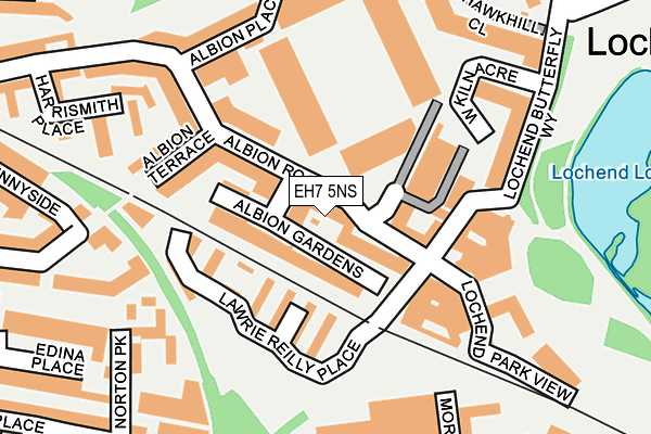 EH7 5NS map - OS OpenMap – Local (Ordnance Survey)