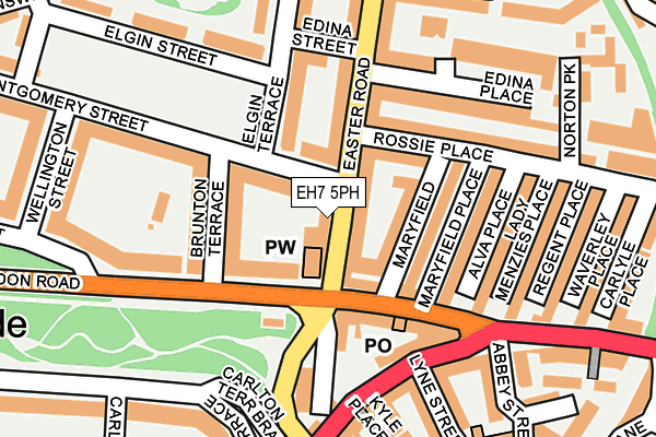 EH7 5PH map - OS OpenMap – Local (Ordnance Survey)