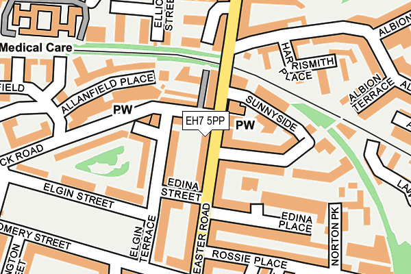 EH7 5PP map - OS OpenMap – Local (Ordnance Survey)