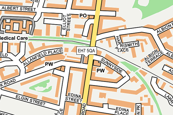 EH7 5QA map - OS OpenMap – Local (Ordnance Survey)