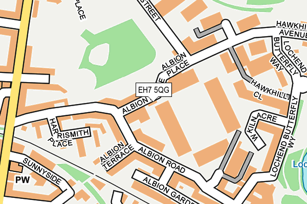 EH7 5QG map - OS OpenMap – Local (Ordnance Survey)