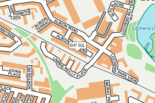 EH7 5QL map - OS OpenMap – Local (Ordnance Survey)