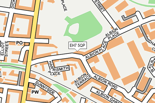 EH7 5QP map - OS OpenMap – Local (Ordnance Survey)