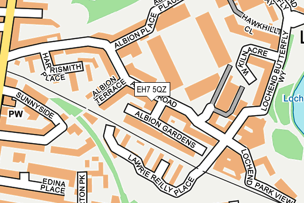 EH7 5QZ map - OS OpenMap – Local (Ordnance Survey)