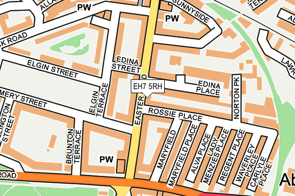 EH7 5RH map - OS OpenMap – Local (Ordnance Survey)