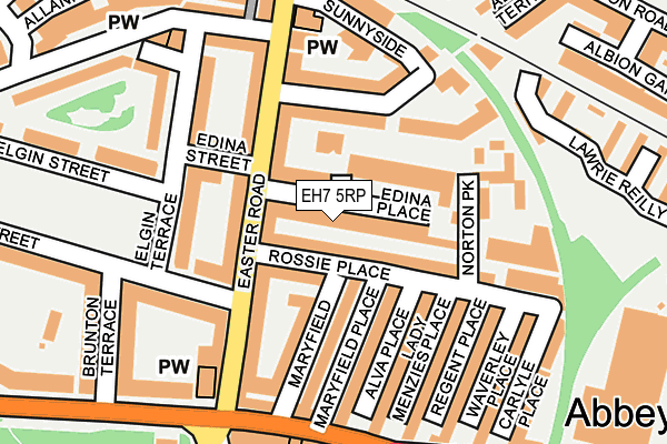 EH7 5RP map - OS OpenMap – Local (Ordnance Survey)