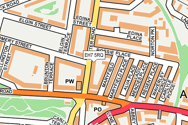 EH7 5RQ map - OS OpenMap – Local (Ordnance Survey)