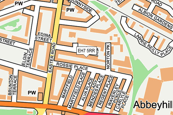 EH7 5RR map - OS OpenMap – Local (Ordnance Survey)