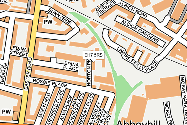 EH7 5RS map - OS OpenMap – Local (Ordnance Survey)