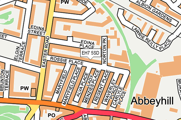 EH7 5SD map - OS OpenMap – Local (Ordnance Survey)