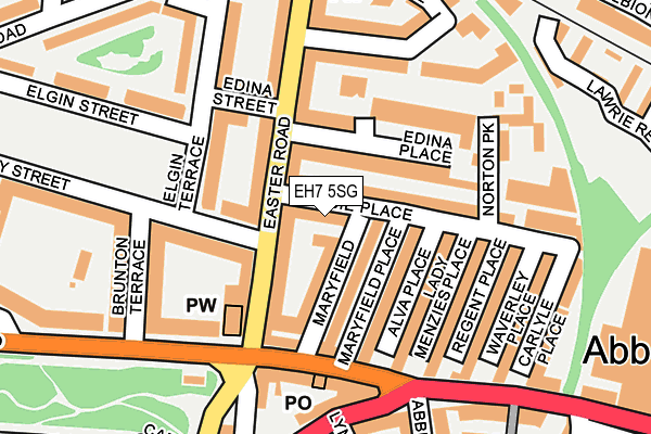 EH7 5SG map - OS OpenMap – Local (Ordnance Survey)