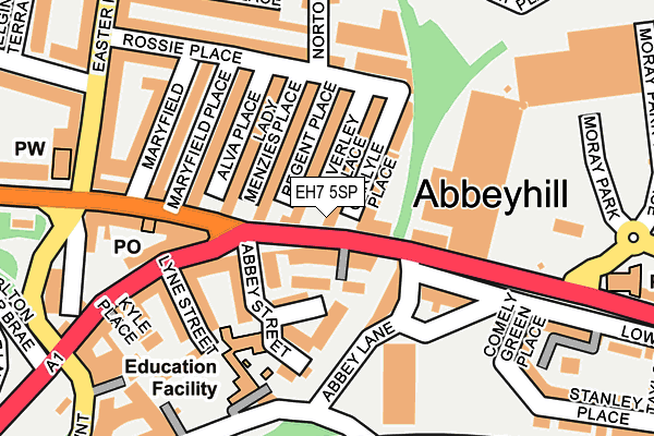 EH7 5SP map - OS OpenMap – Local (Ordnance Survey)