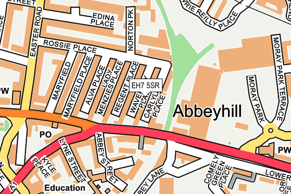 EH7 5SR map - OS OpenMap – Local (Ordnance Survey)