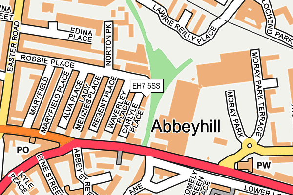 EH7 5SS map - OS OpenMap – Local (Ordnance Survey)