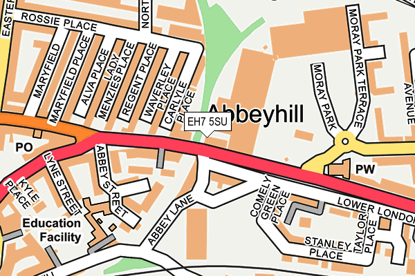 EH7 5SU map - OS OpenMap – Local (Ordnance Survey)