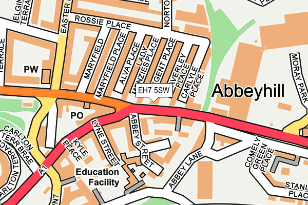 EH7 5SW map - OS OpenMap – Local (Ordnance Survey)