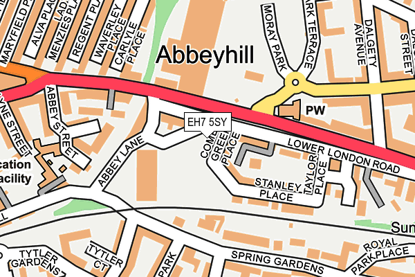 EH7 5SY map - OS OpenMap – Local (Ordnance Survey)