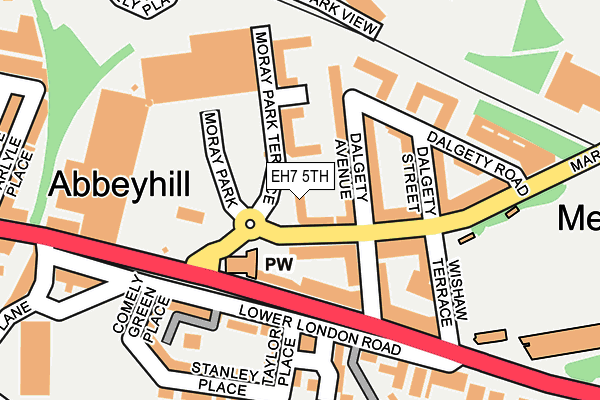 EH7 5TH map - OS OpenMap – Local (Ordnance Survey)