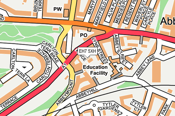 EH7 5XH map - OS OpenMap – Local (Ordnance Survey)