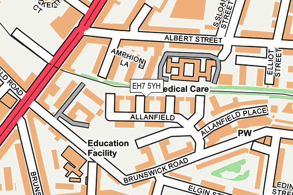 EH7 5YH map - OS OpenMap – Local (Ordnance Survey)