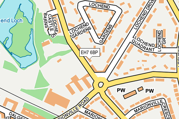 EH7 6BP map - OS OpenMap – Local (Ordnance Survey)