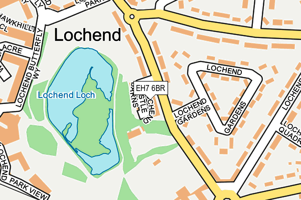 EH7 6BR map - OS OpenMap – Local (Ordnance Survey)